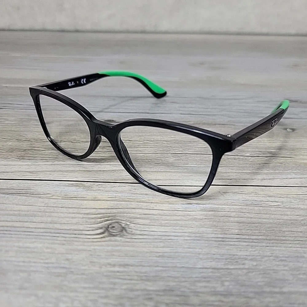 Ray-Ban RB1586 3773 Kids Eyeglasses‎ Black Green Frames Only 49-16-130 Full Rim